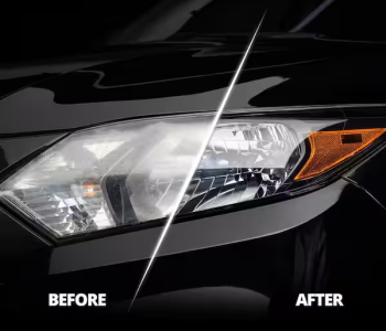 Headlight restoration service