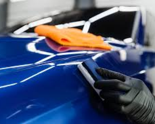 Professional car detailing process